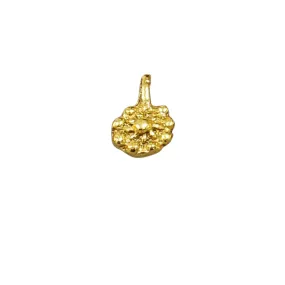 11 mm Floral Gold Filled Charm