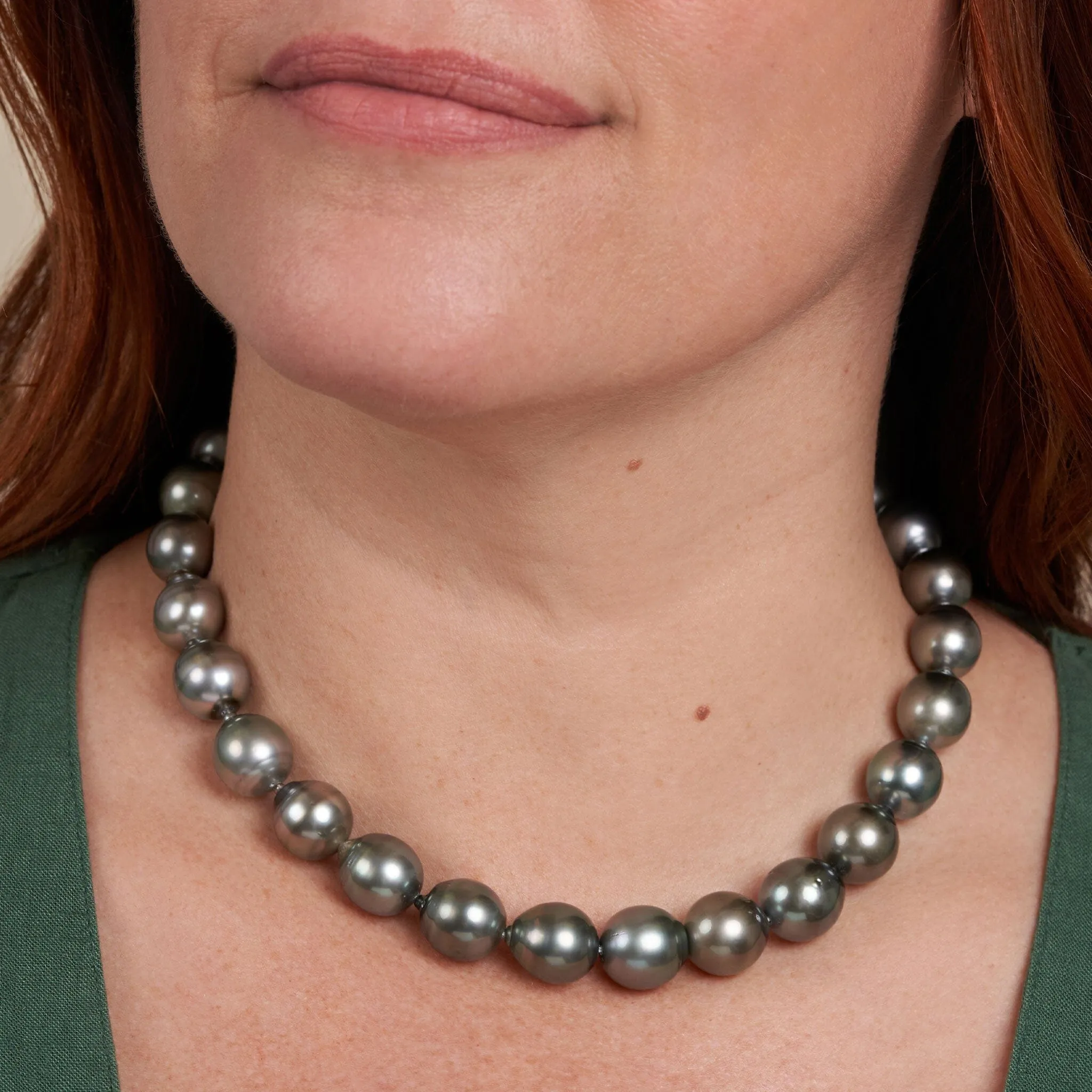 12.1-14.0 mm AA /AAA Tahitian Drop Pearl Necklace