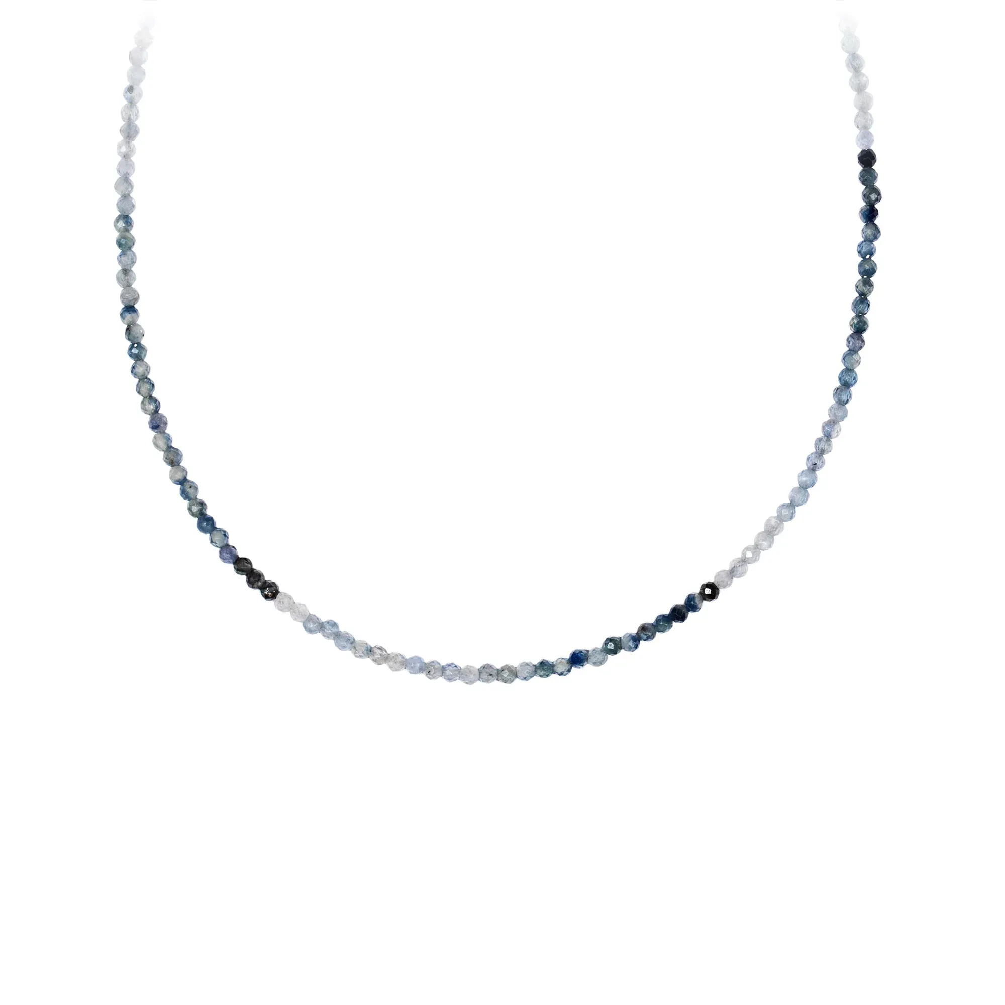 14k Gold Faceted Stone Choker