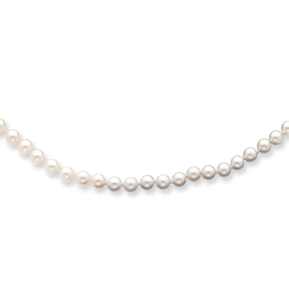 14k Gold White Akoya Saltwater Cultured Pearl