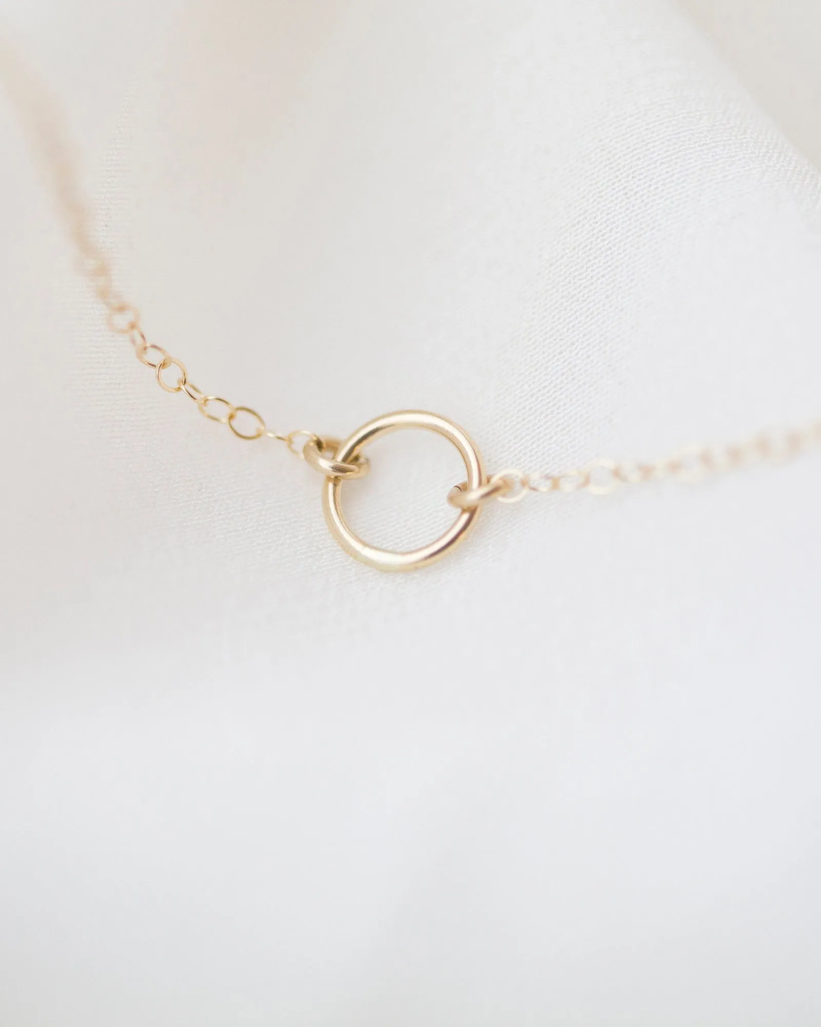 14K Halo Necklace