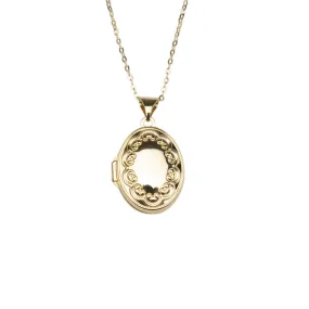 14k Vintage Locket Necklace