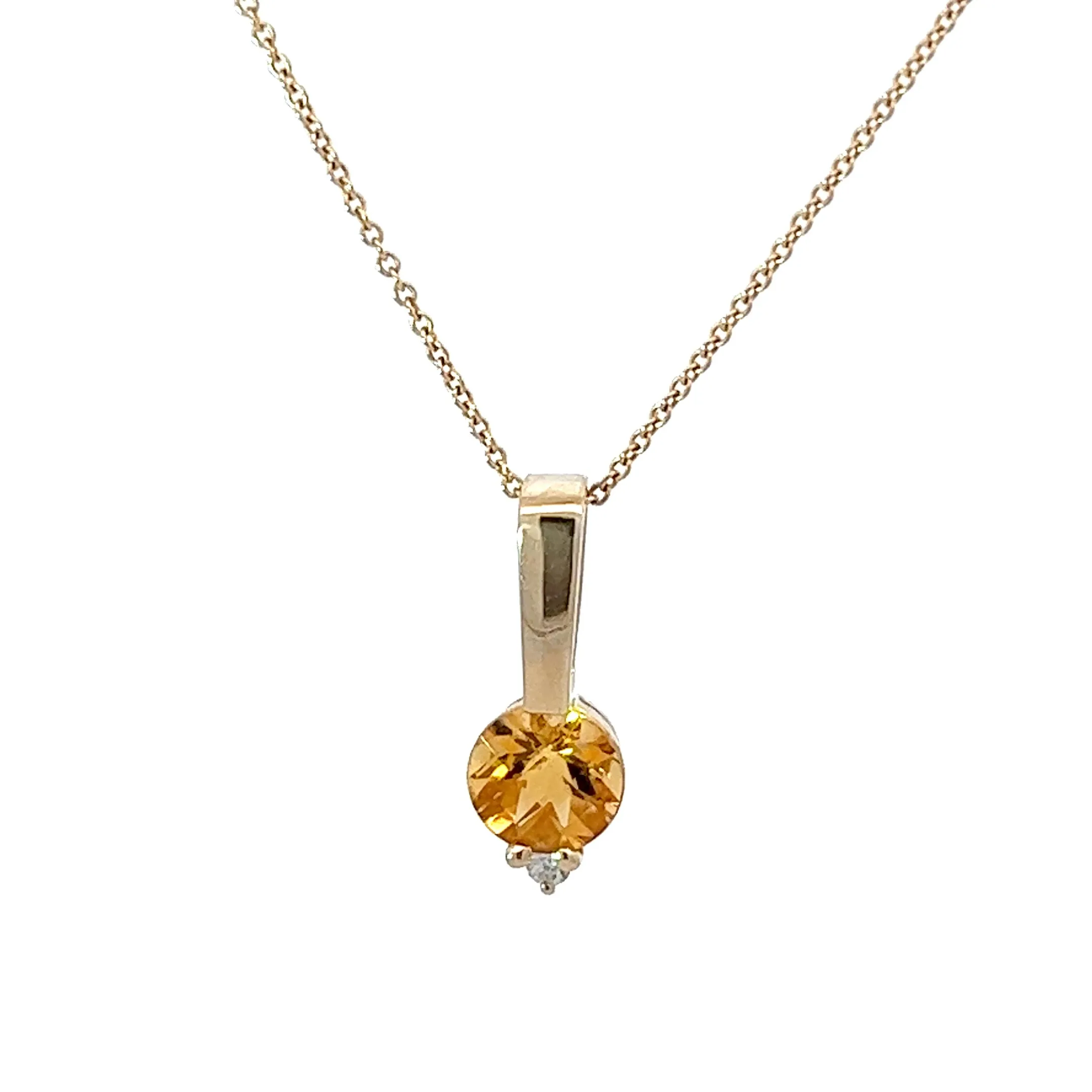 14kt Yellow Gold and CitrinePendant