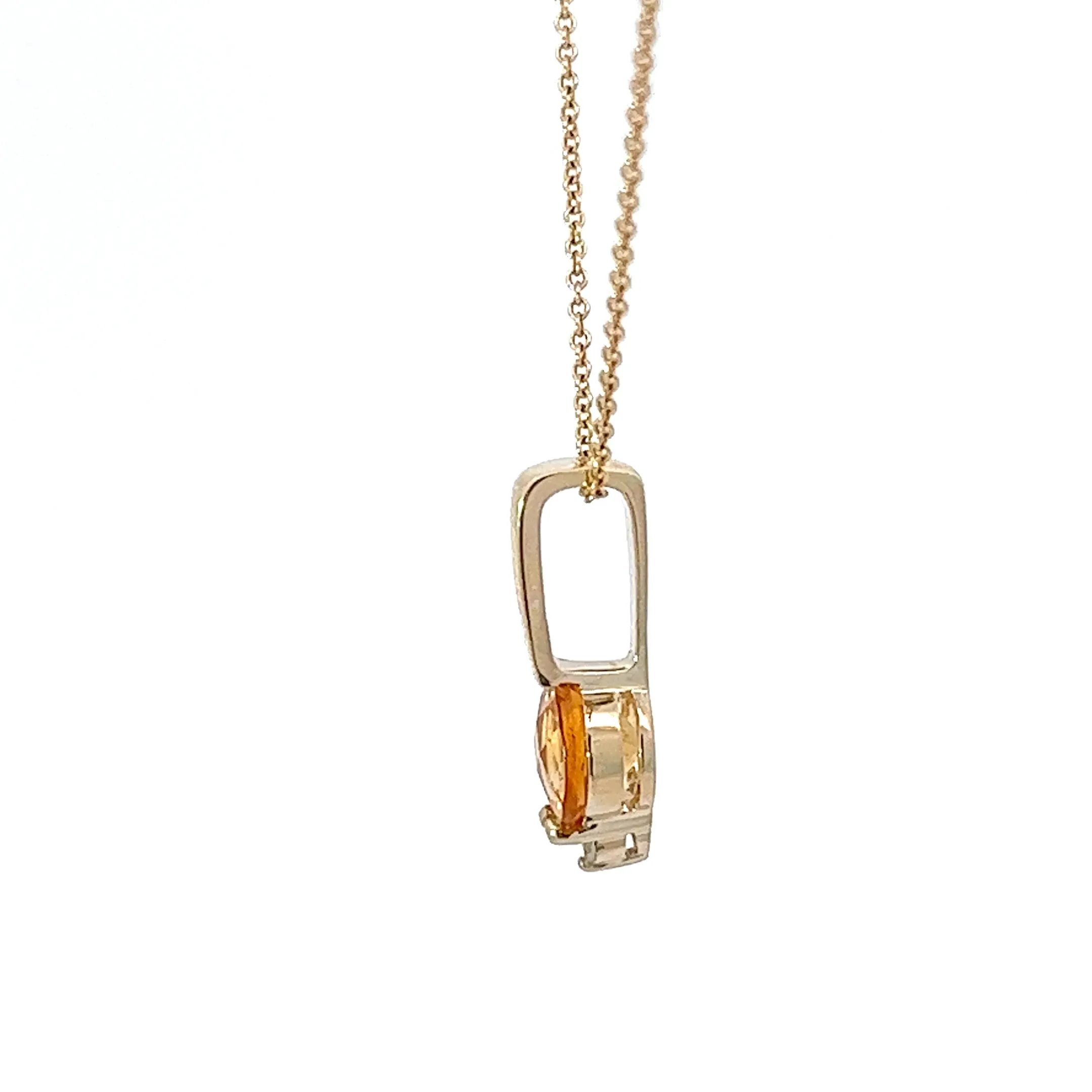 14kt Yellow Gold and CitrinePendant