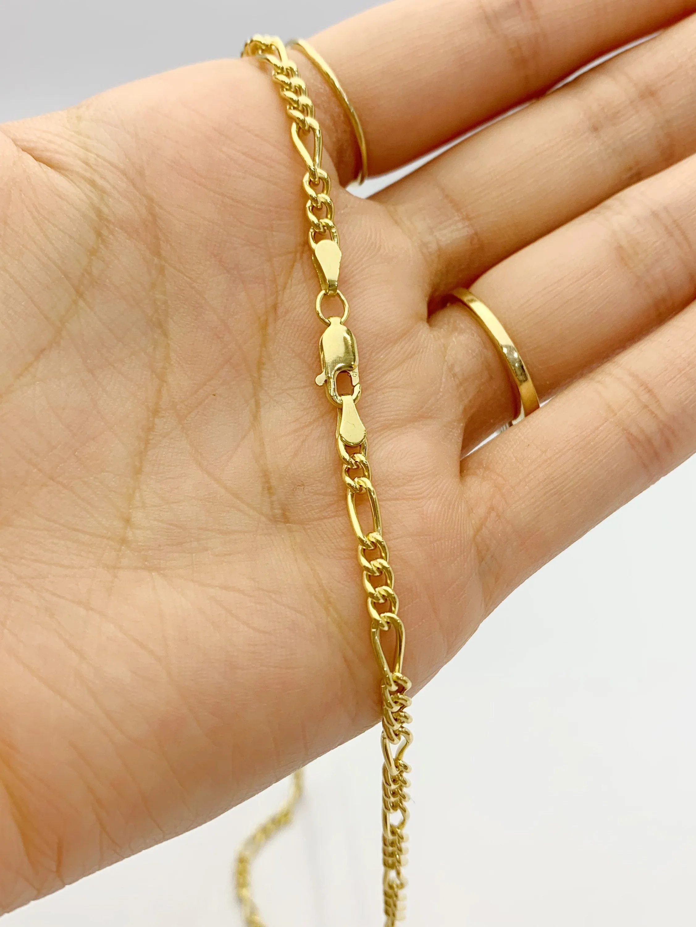 20” 14k Gold Filled Figaro Chain 3.0mm (S3831CLC)