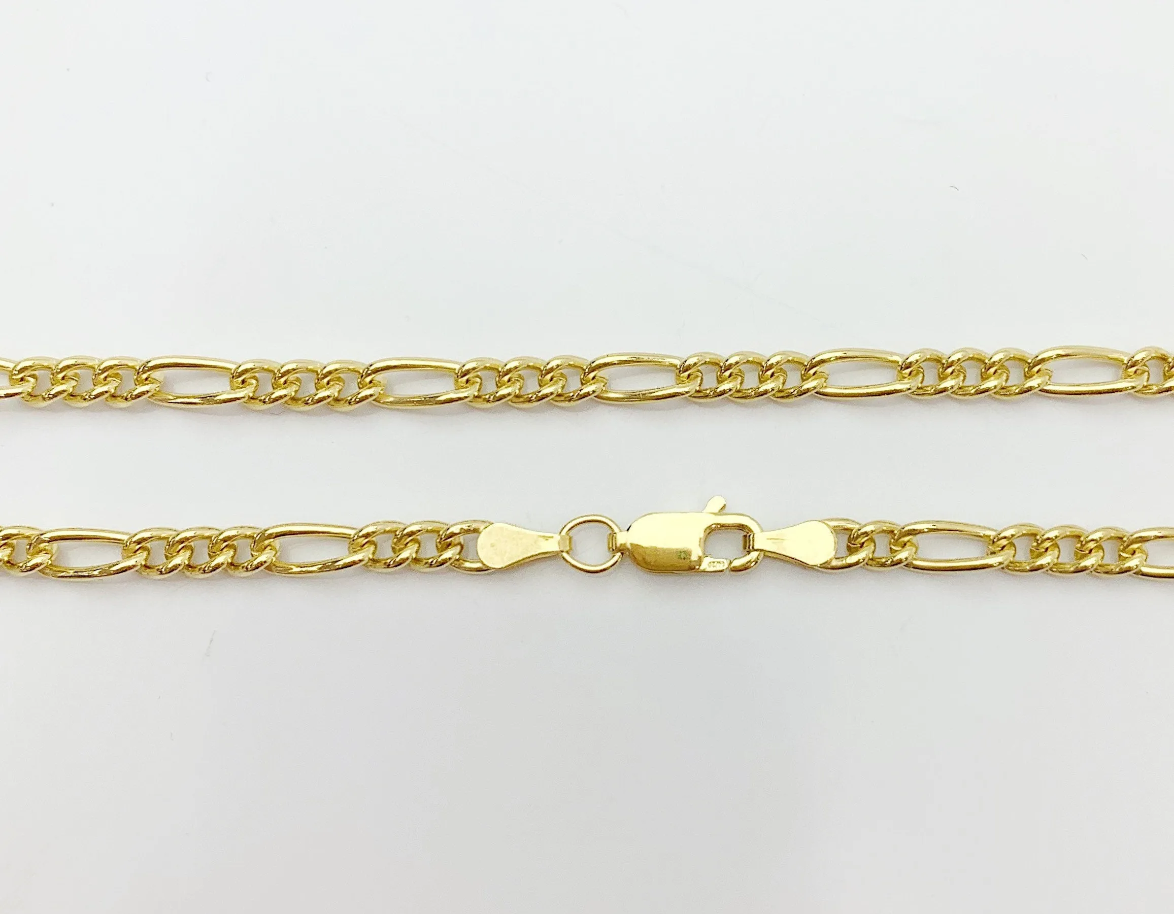 20” 14k Gold Filled Figaro Chain 3.0mm (S3831CLC)