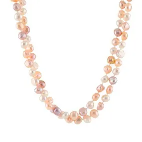 8-9mm Natural Freshwater Pastel Pearl Necklace For Women and Girls