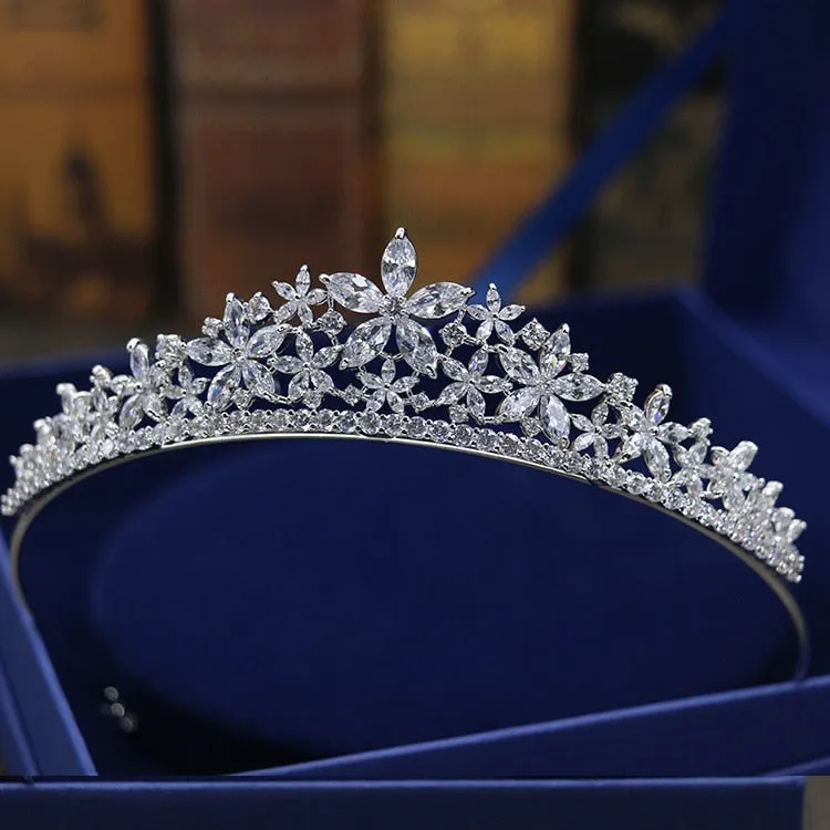 Abloom Crystal Wedding Tiara