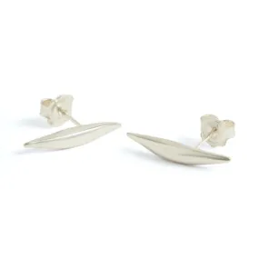 Afiok signature small quill stud earrings recycled sterling silver