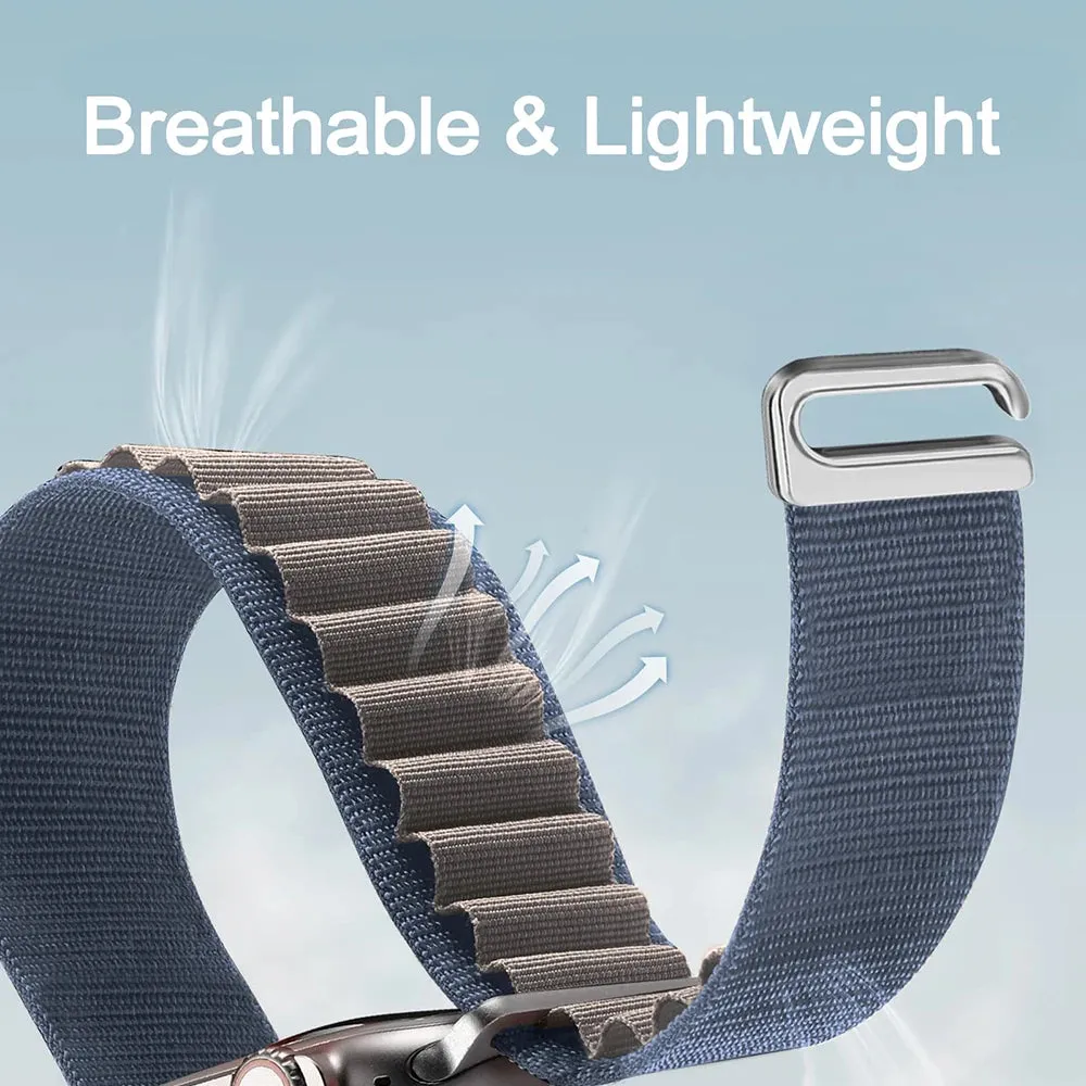 Alpine Loop Strap for Apple Watch Ultra Band 49mm 45mm 44mm 42mm 41mm 40mm Metal C-Hook Bracelets iwatch SE series 9 8 7 6 5 4 3