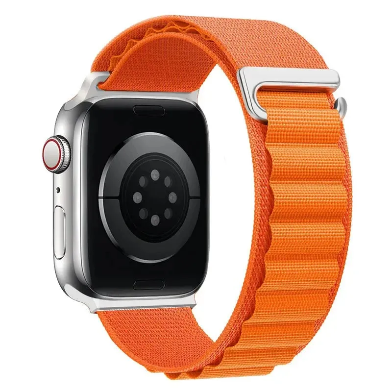 Alpine Loop Strap for Apple Watch Ultra Band 49mm 45mm 44mm 42mm 41mm 40mm Metal C-Hook Bracelets iwatch SE series 9 8 7 6 5 4 3