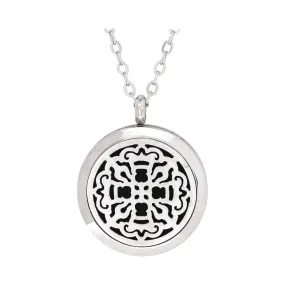 Ancient Cross Aromatherapy Locket Necklace