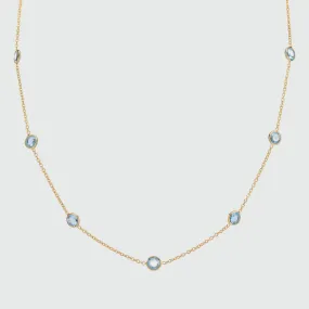 Antibes Blue Topaz & Gold Vermeil Necklace