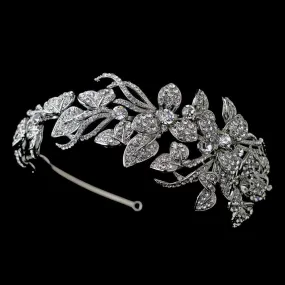 Antique Crystal Encrusted Wedding Headband