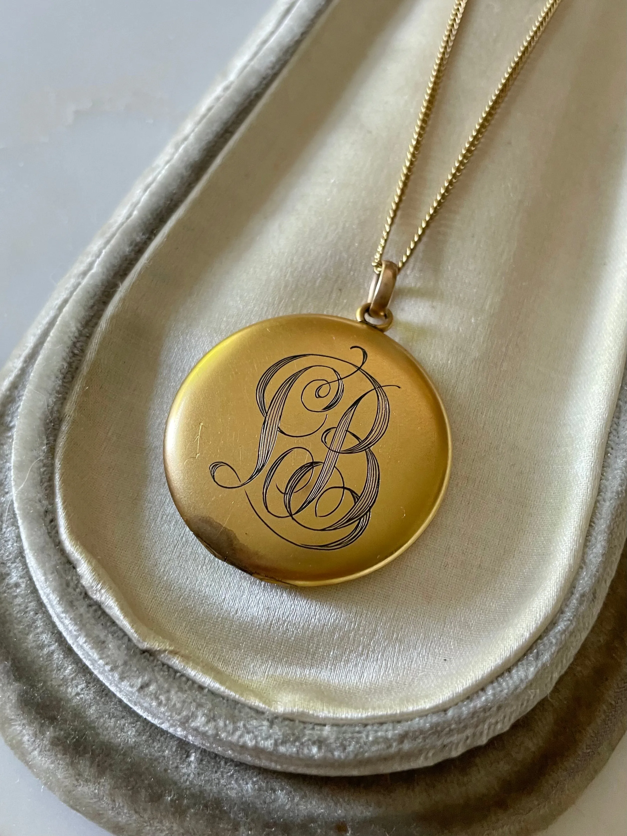 Antique Victorian 'LB' Locket