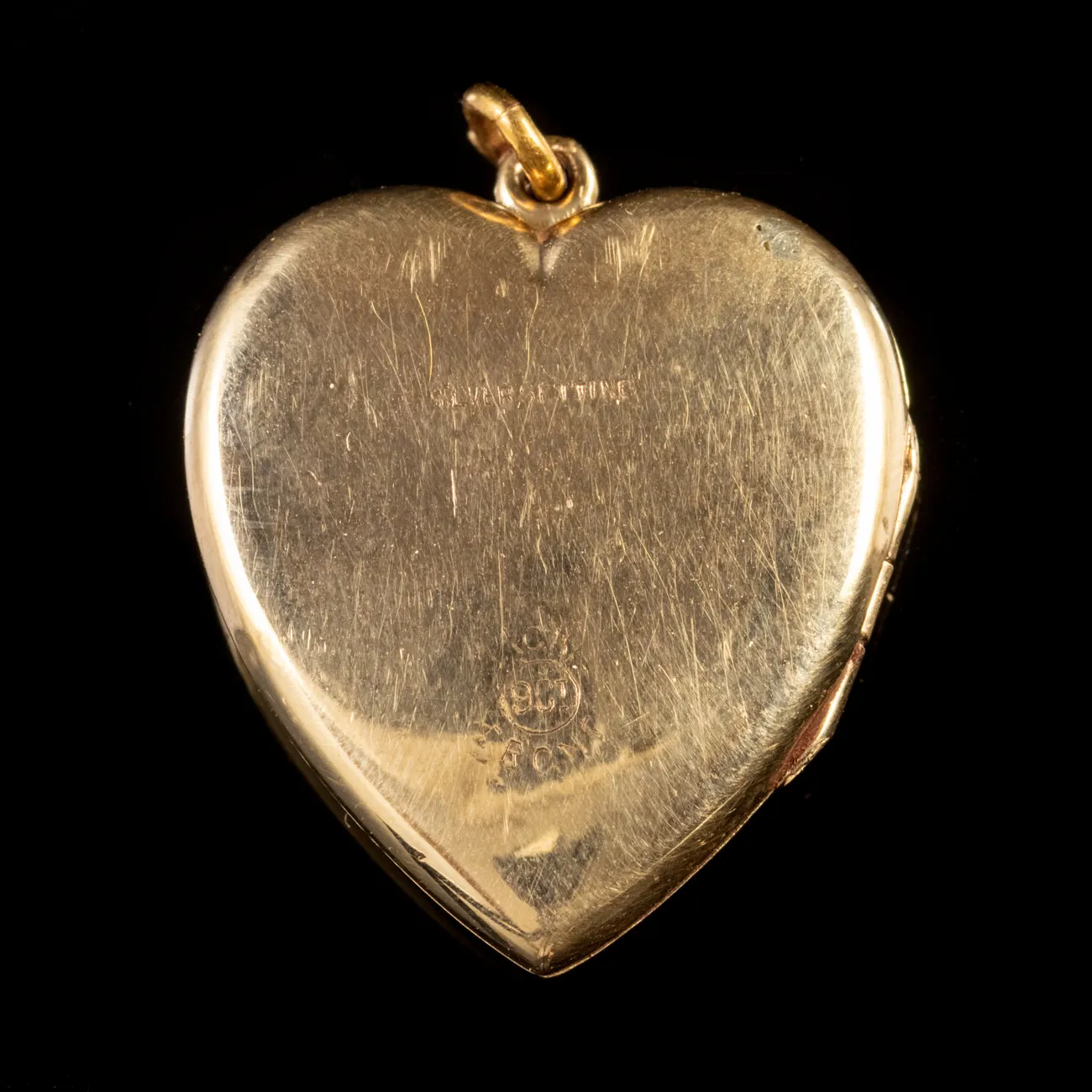 Antique Victorian Paste Locket 9Ct Gold Circa 1880