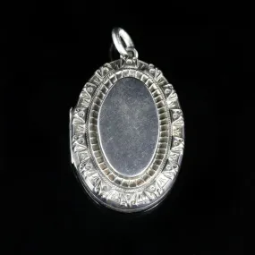 Antique Victorian Silver Vinaigrette Locket Dated 1884