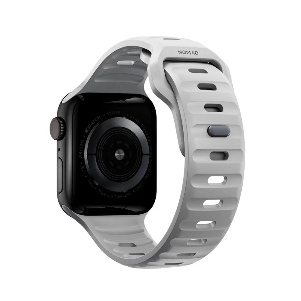 Apple Watch (38/40/SE/41/42mm) Nomad Sport Band Rem - Lunar Gray