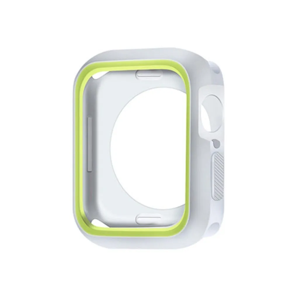 Apple Watch (41mm) dual color TPU cover   watch strap - White / Green