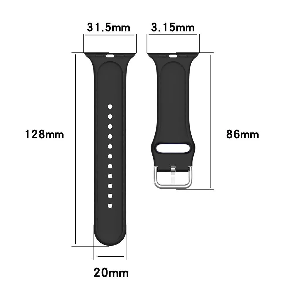 Apple Watch (41mm) IML colorful pattern silicone watch strap - Smile