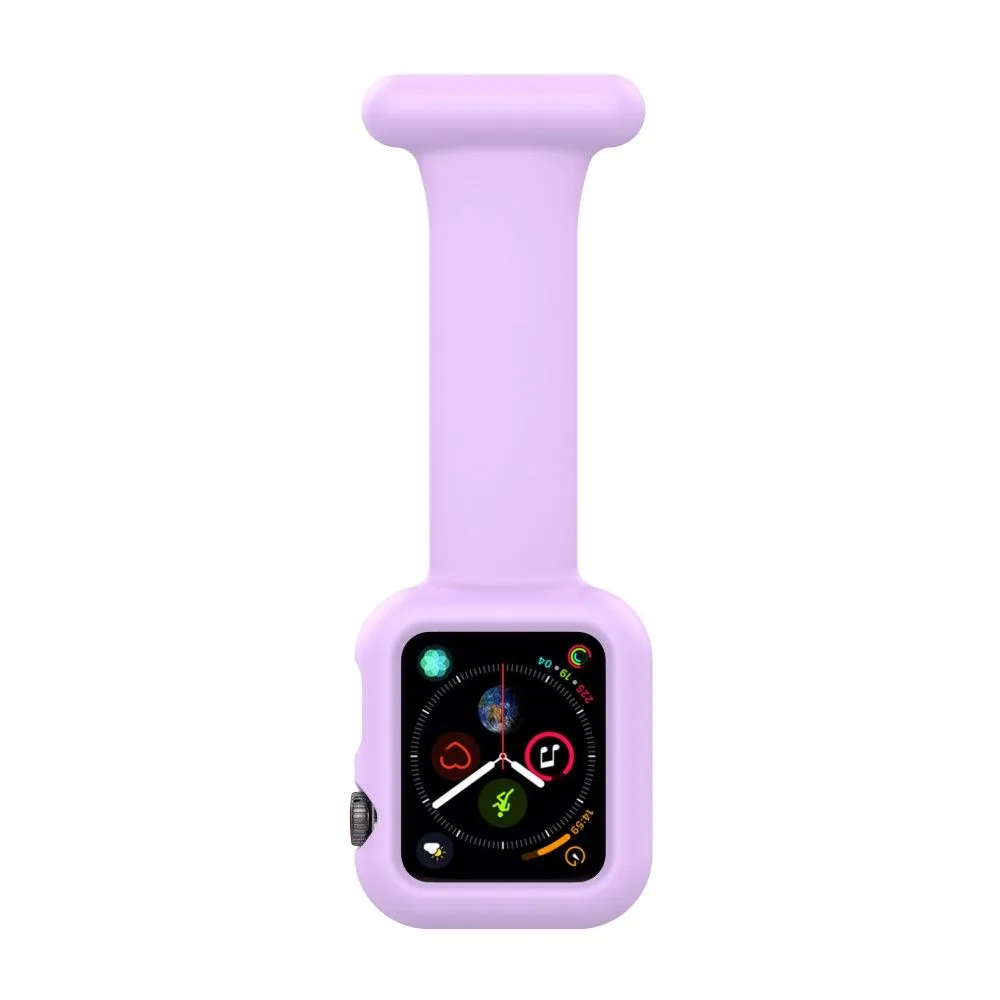 Apple Watch (41mm) silicone framed watch strap - Light Purple