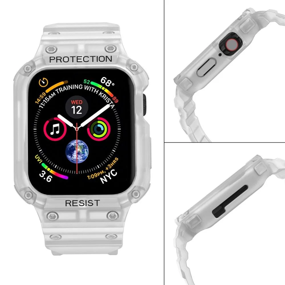 Apple Watch (45mm) integrated cover watch strap - Transparent