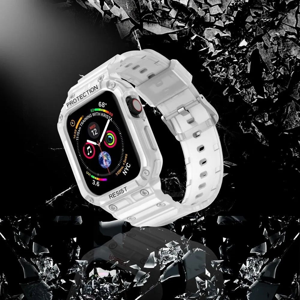 Apple Watch (45mm) integrated cover watch strap - Transparent