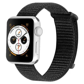 Apple Watch (45mm) nylon watch strap - Black