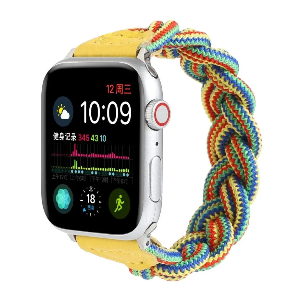 Apple Watch Series 6 / 5 40mm woven style watch band - Yellow Camouflage