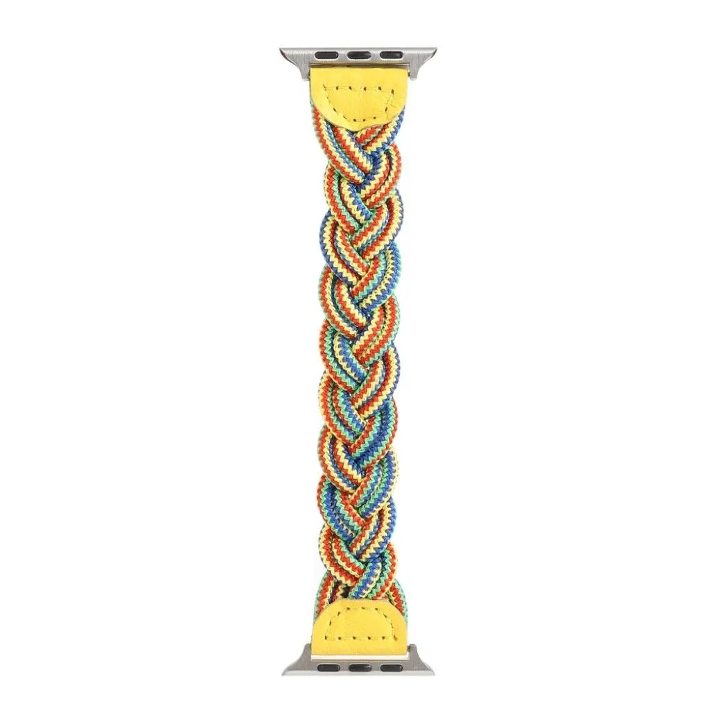 Apple Watch Series 6 / 5 40mm woven style watch band - Yellow Camouflage