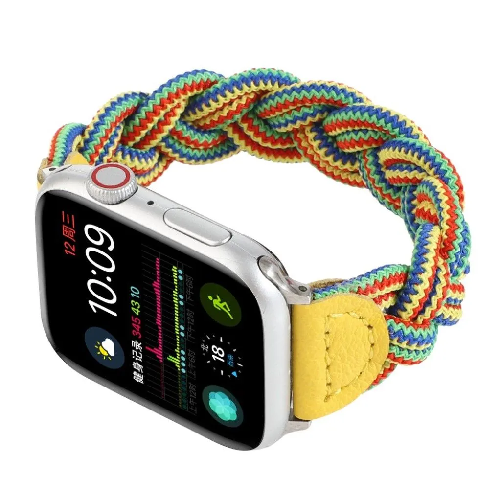 Apple Watch Series 6 / 5 40mm woven style watch band - Yellow Camouflage