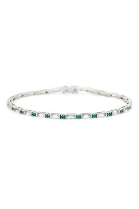 Aquamarine Emerald Spring Bracelet