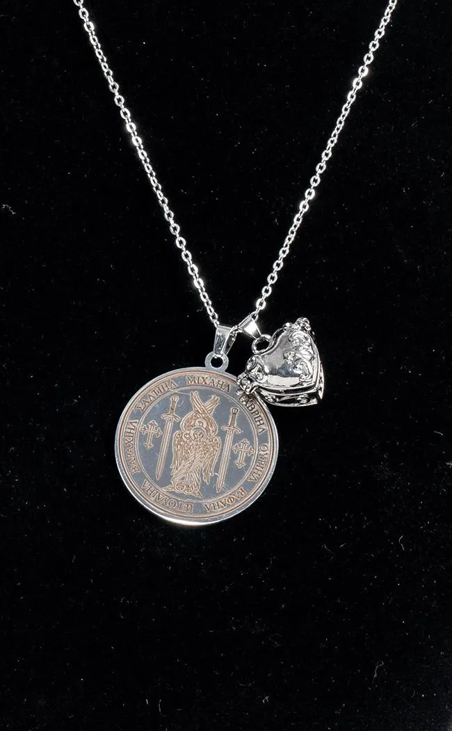 Archangel Protection Locket Necklace