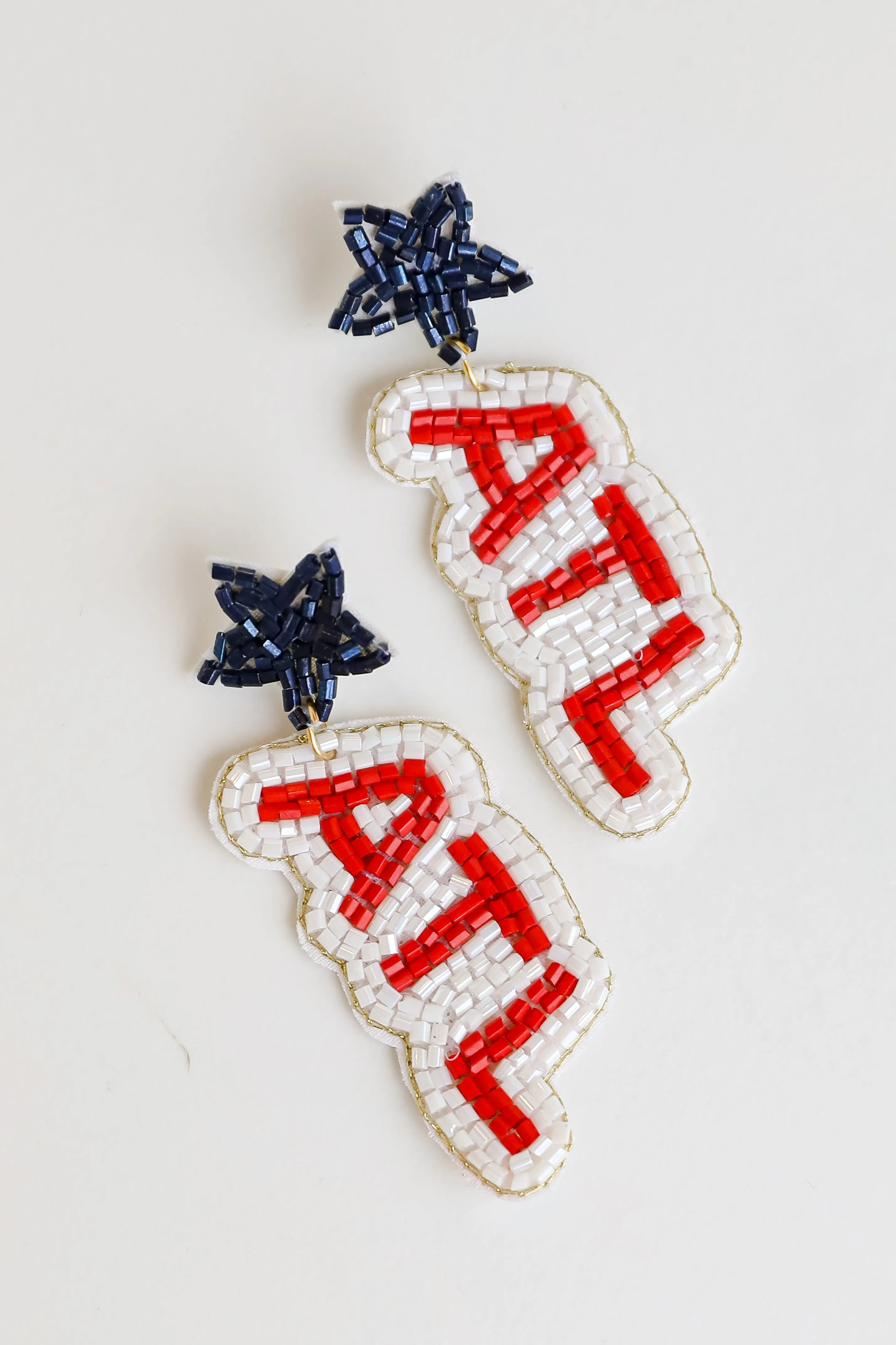 ATL Star Beaded Drop Earrings