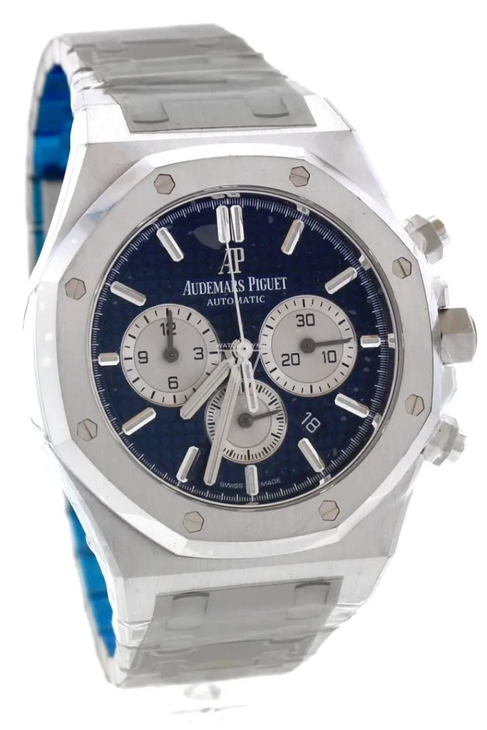 Audemars Piguet Royal Oak 41 Chronograph 41mm Blue Dial Stainless Steel Watch 263b31ST.OO.1220ST.01  DCM