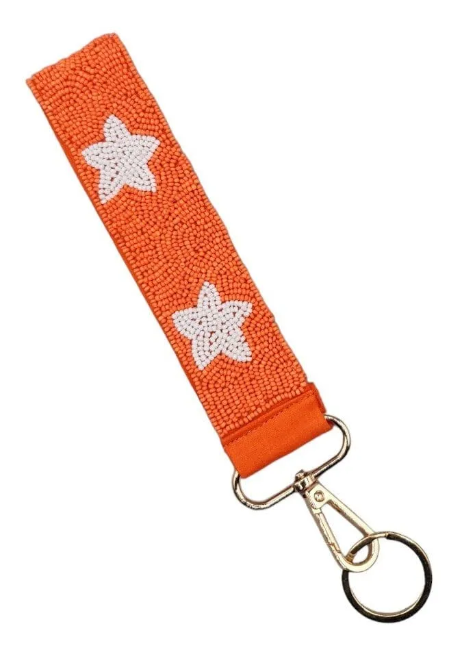 BAH001 Star Beaded Keychain Wristlet