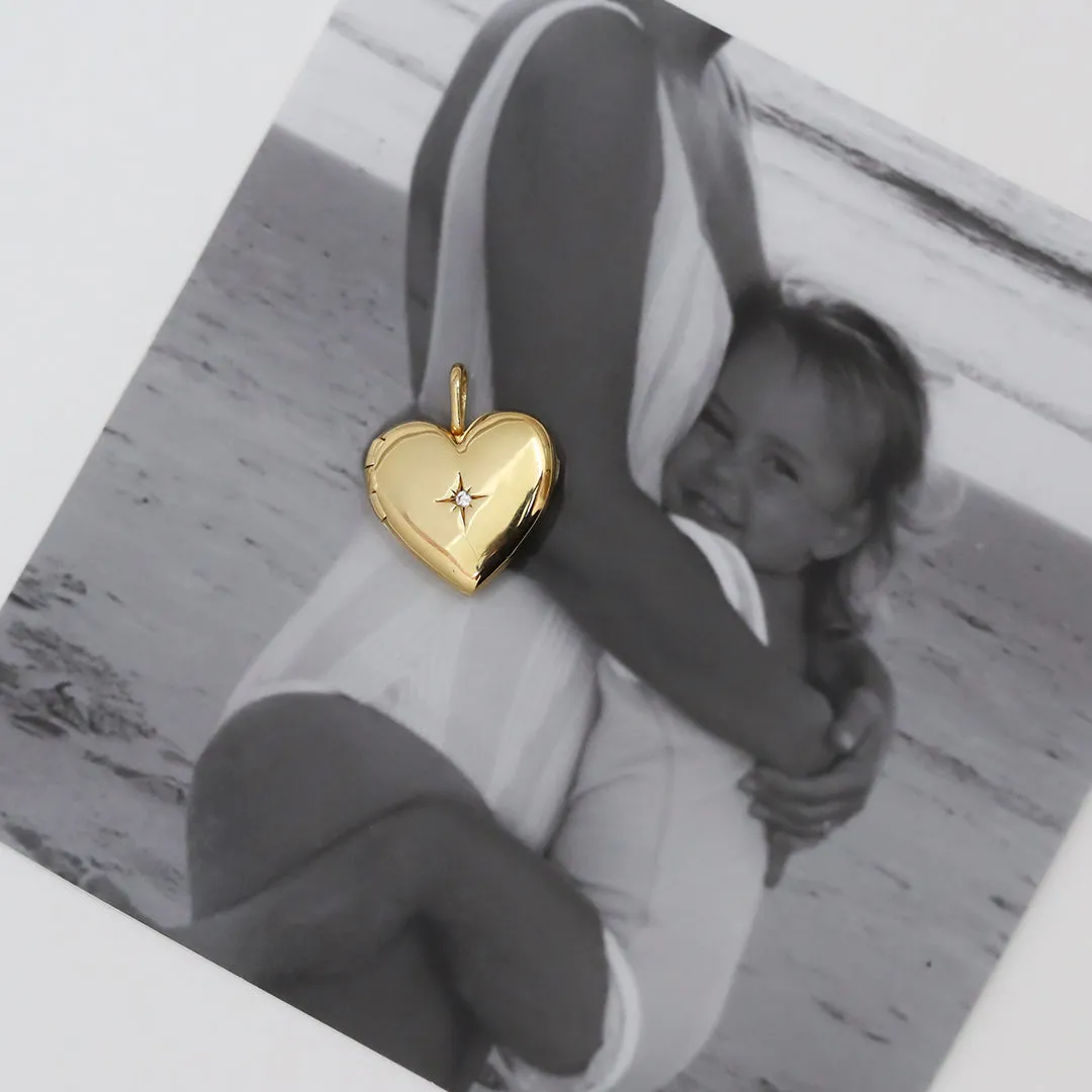 Behold Heart Photo Locket