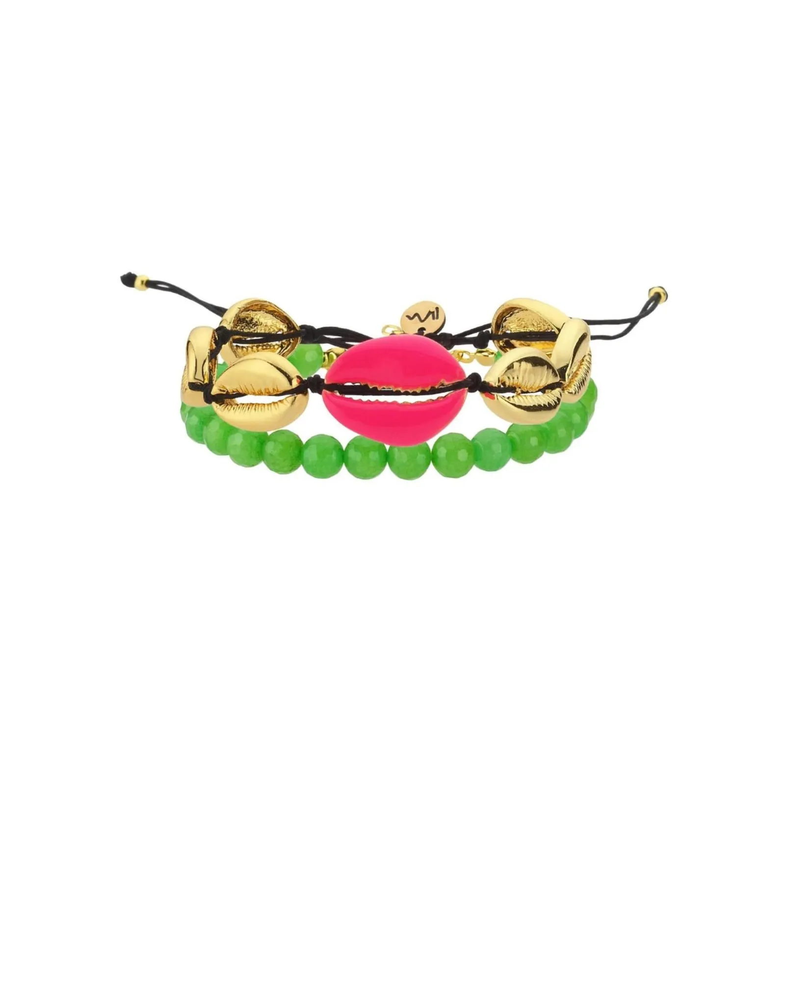 Biarritz Bracelet Set in Neon Pink/Green | Neon Pink/Green