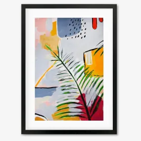 Botanical Abstract Leaf Framed Art