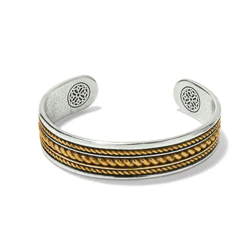 Brighton | Monete Narrow Cuff Bracelet in Silver and Gold Tone