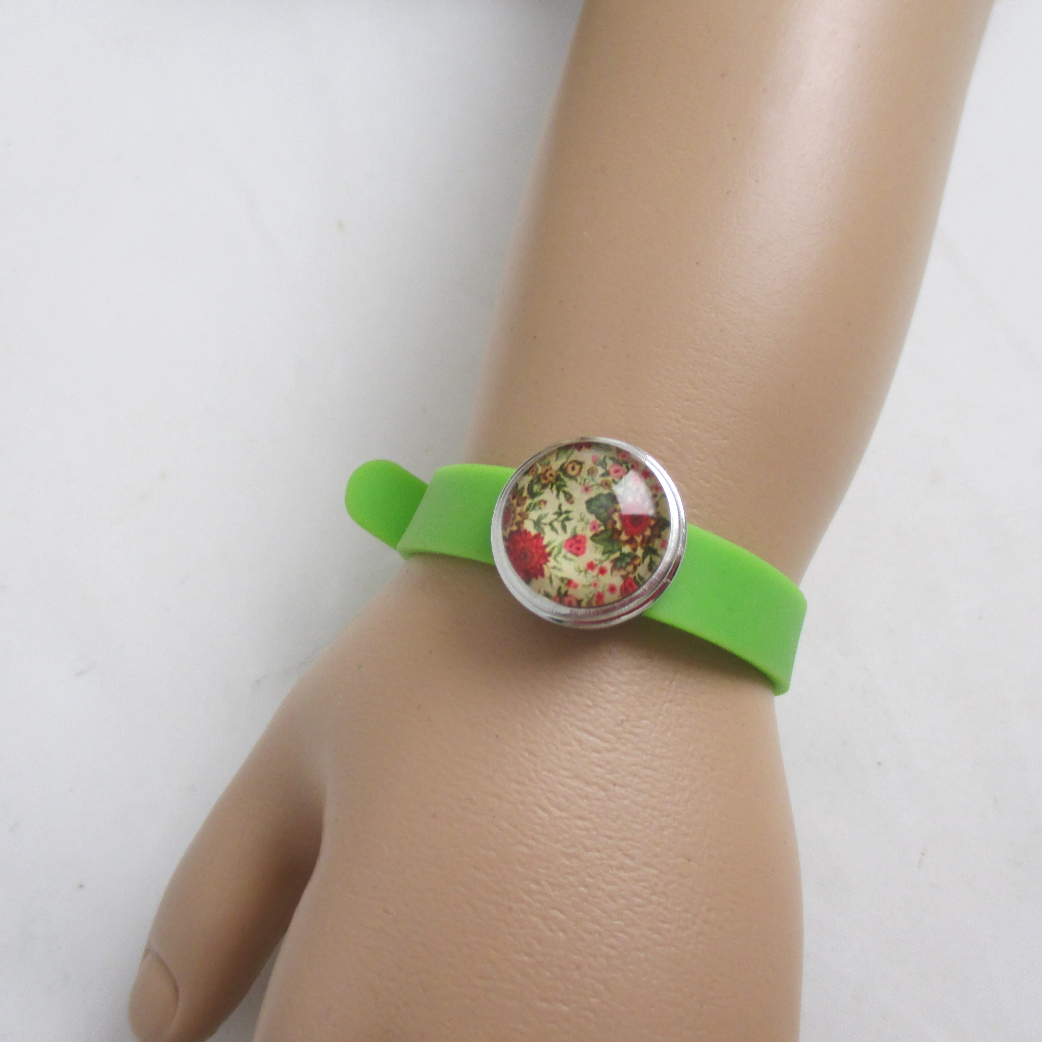 Child's Green Vinyl Bracelet