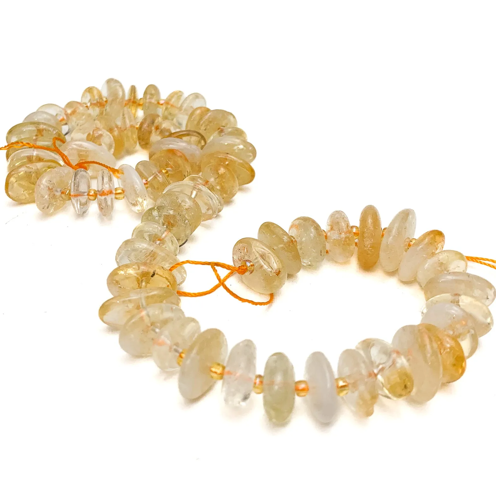 Citrine Fine Tears Bead Strand