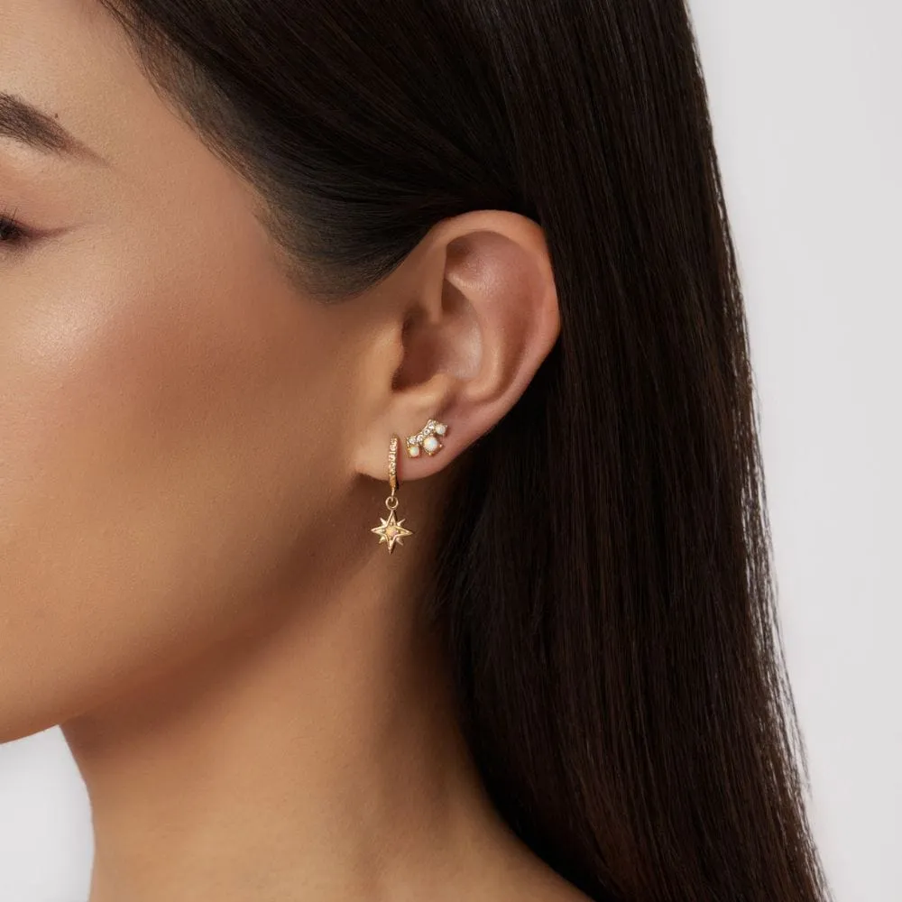 Clarissa Opal Stud Earrings