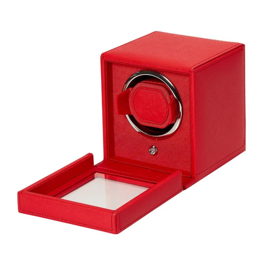 Cub Single Watch Winder With Cover (Tutti Frutti Red)