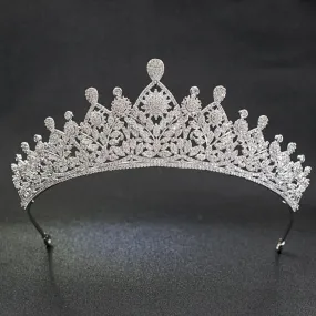 Cubic zircon wedding bridal tiara diadem hair jewelry CH10003