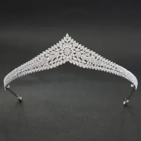 Cubic zircon wedding bridal tiara diadem hair jewelry CH10213