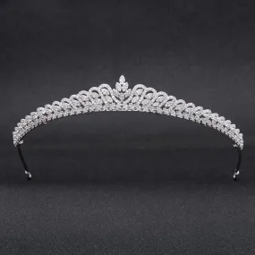 Cubic zircon wedding bridal tiara diadem hair jewelry CH10219