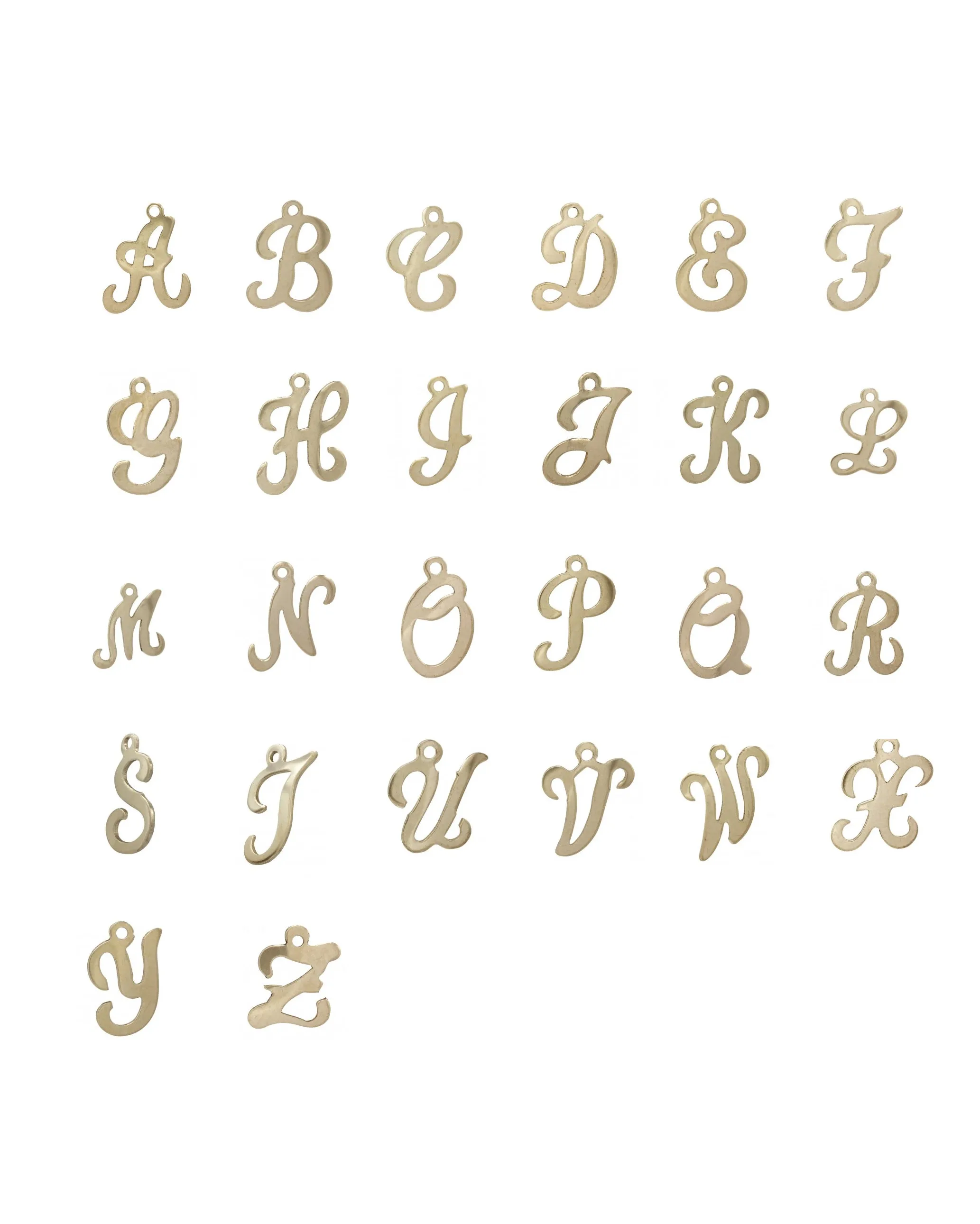 Cursive Initial Charm Necklace