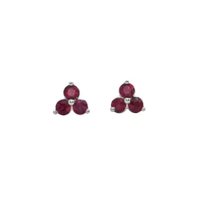 Daisy Exclusive Ruby 18K Gold Stud Earrings