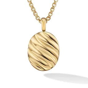 David Yurman 24mm Sculpted Cable Locket Pendant